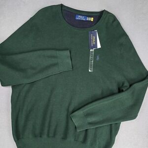 Polo Ralph Lauren Sweater Mens 2XL Green Casual Crewneck Pullover NWT